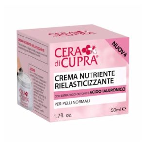 Cera di Cupra crema nutriente rielasticizzante Creme voor de normale huid met hyaluronzuur 50 ml doosje