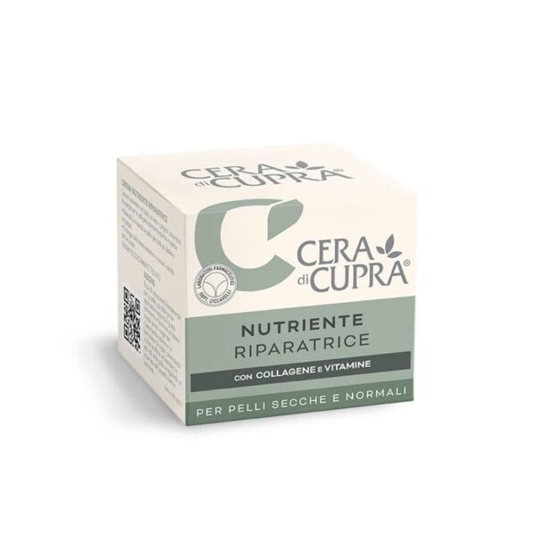 Cera di Cupra Crema Nutriente Riparatrice - Herstellende Collagen & Vitamin Creme - pot 50ml - doosje