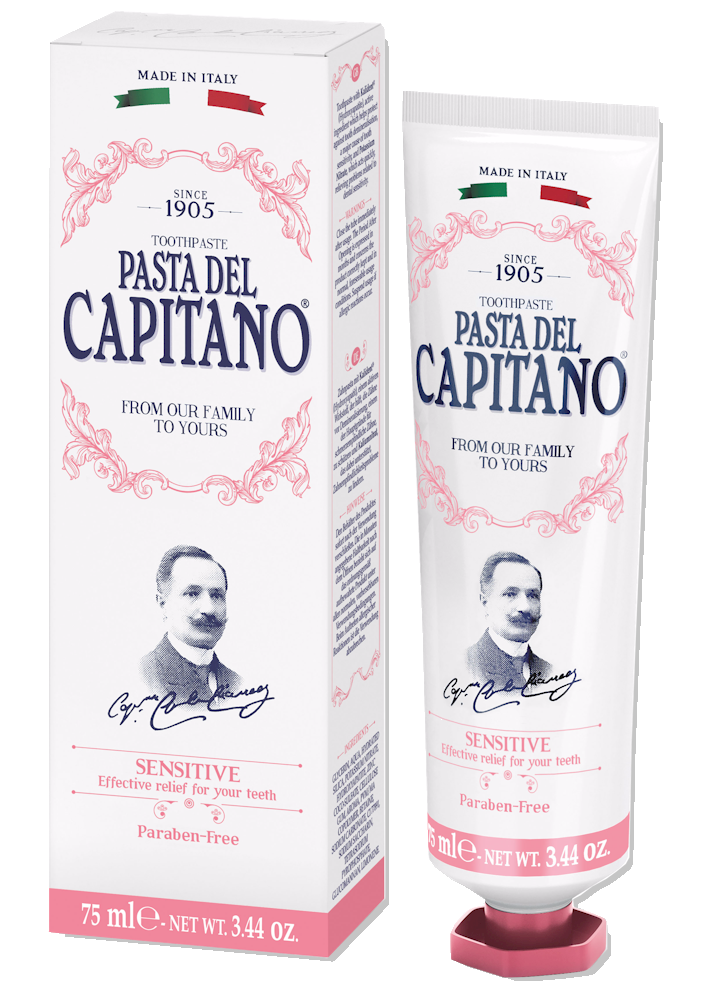 Pasta Del Capitano 1905 Sensitive - Tandpasta voor gevoelige tanden - zonder parabenen - tube van 75ml