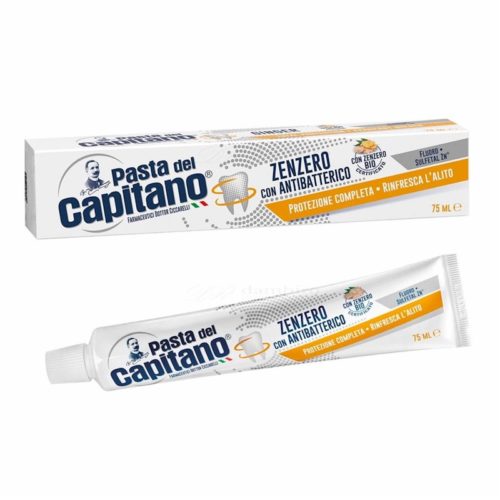 Pasta Del Capitano Zenzero - Tandpasta met Biologische gember en antibacteriële bescherming - Tube van 75ml