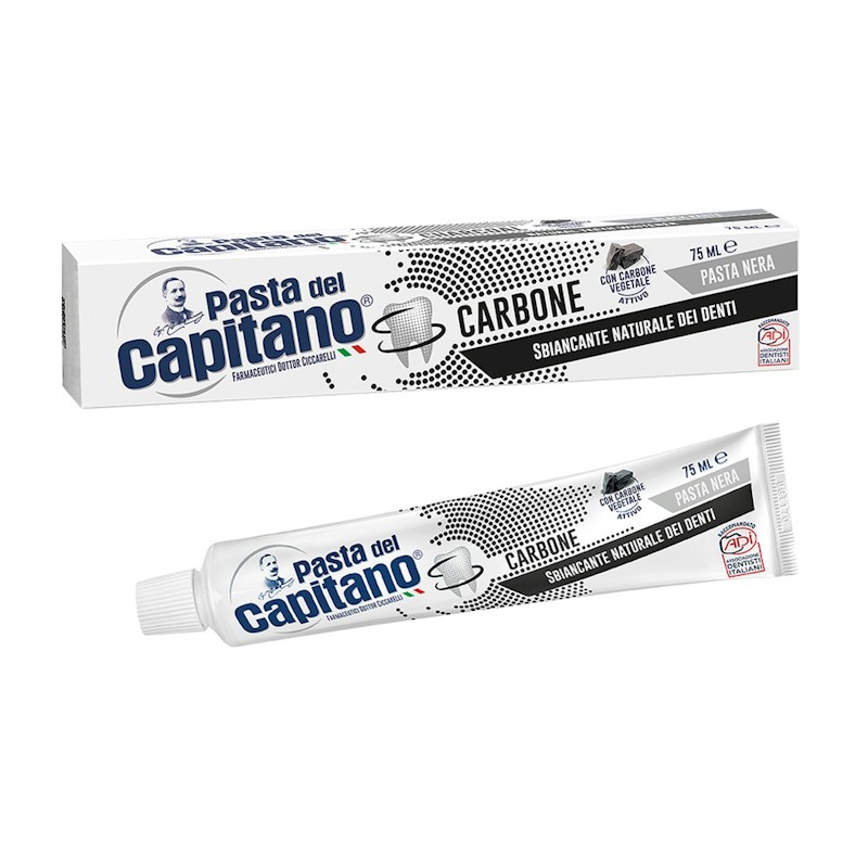 Tandpasta Pasta del Capitano - Carbone - Charcoal - tube 75ml