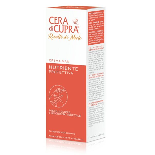 cera-di-cupra-ricetta-di-miele-crema-mani-nutriente-Prottetiva-verzorgende-voedende-en-beschermende-handcrème-doosje
