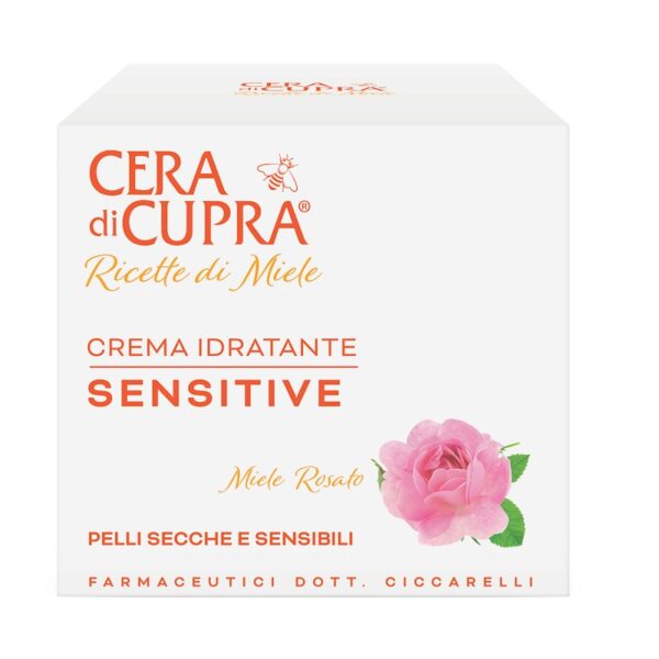 cera-di-cupra-ricette-di-miele-crema-idratante-sensitive-delicate-voorkant-recht