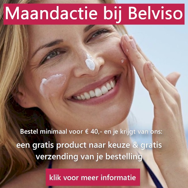 Belviso Maandactie - mei - Gratis product naar keuze bij bestelling van minimaal 40 euro + Gratis verzending