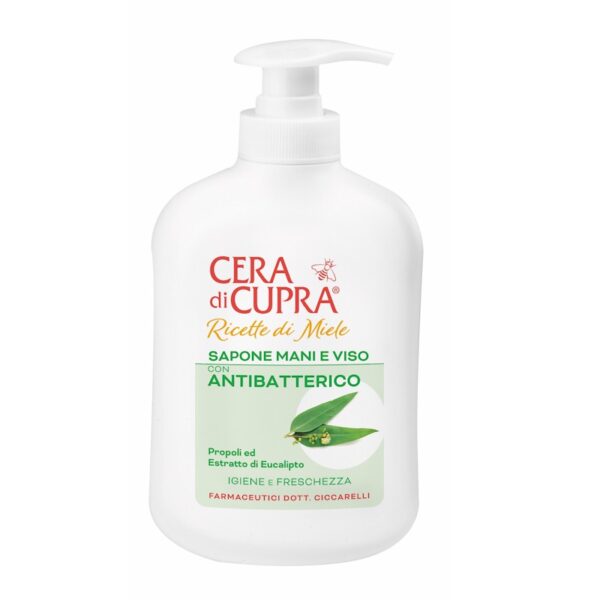 Cera Di Cupra - Recette di Mele - Sapone Mani E Viso Antibatterico - Anti-bacteriele zeep voor gezicht, handen en lichaam - flacon-met-pompje - 200ml